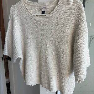 Universal Thread Women's Textured Cream Sweater